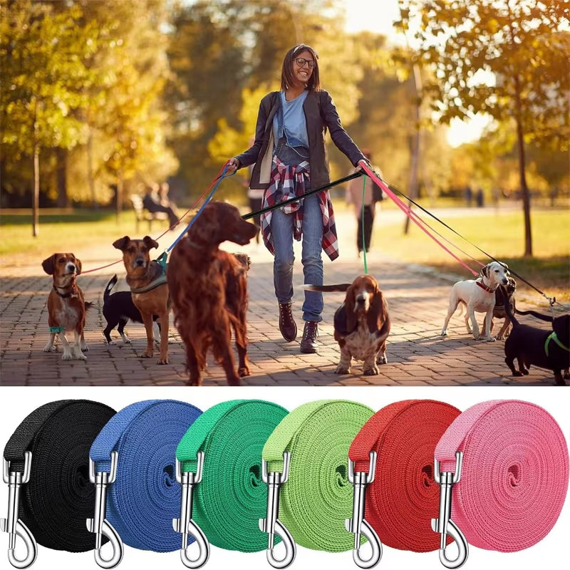 Nylon Dog Training Leashes Walking Pet Leash Rope Traction Rope for Small Large Dogs 1.5M /1.8M /3M /4.5M/ 6M /10M Pet Supplies