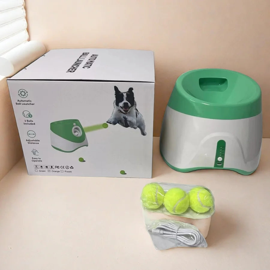 Dog Launcher Automatic Dogs Chase Toy Tennis