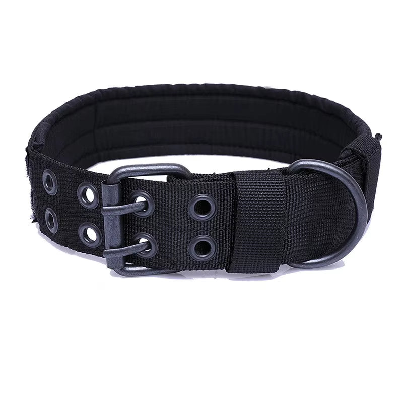 Adjustable Dog Collar Classic Reflective Training Military Dog Collar Nylon Heavy Duty Tactical Dog Collar German Shepherd