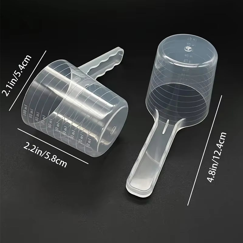 Transparent Pet Measuring Spoon with Scale