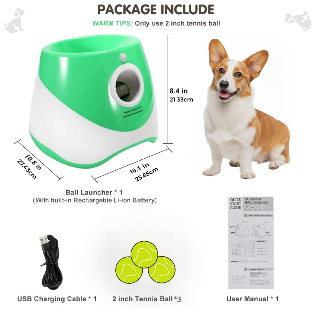 Dog Launcher Automatic Dogs Chase Toy Tennis