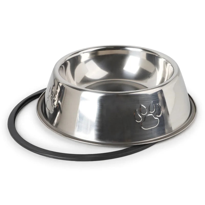 Quality Paw Stainless Steel Pet Dog Bowl Feeder