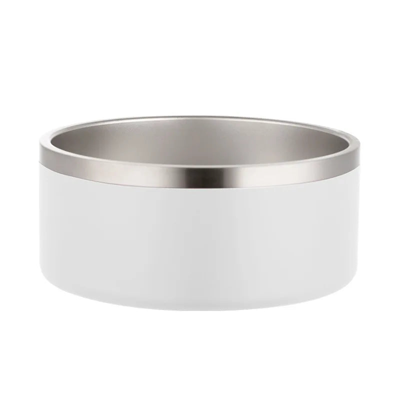 New 32Oz 64Oz Dog Bowl Double Wall Non-Slip Stainless Steel