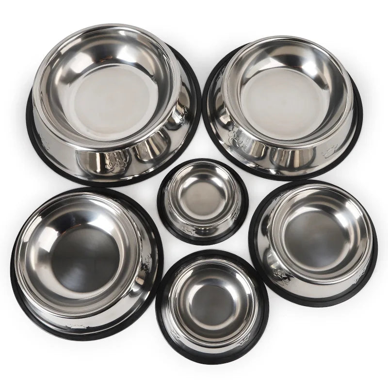 Quality Paw Stainless Steel Pet Dog Bowl Feeder