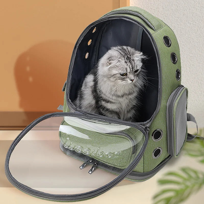 Transparent Pet Cat Carrier Bag Outdoor Travel 