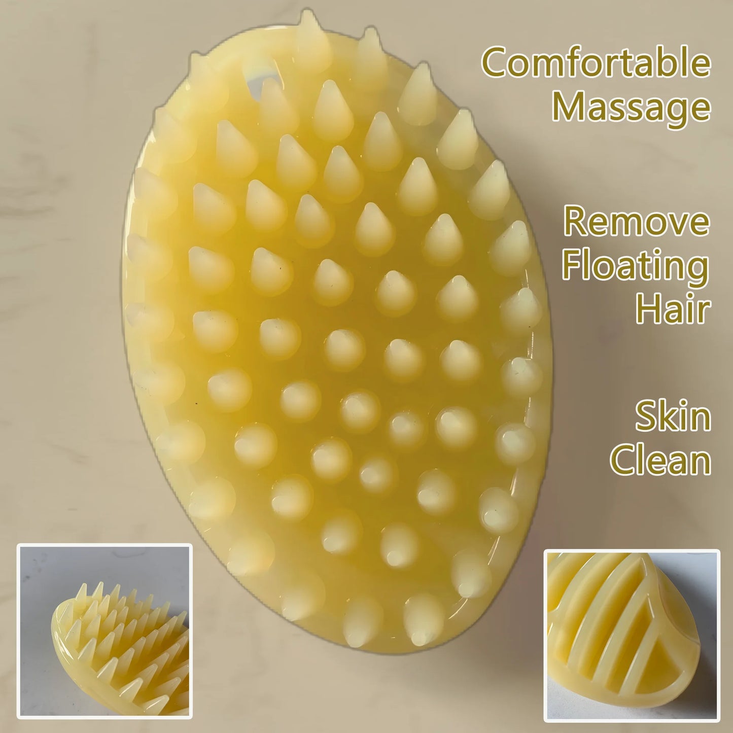 Soft Gentle Silicone Bristles Dog Cat Massage Brush Combs Cleaner