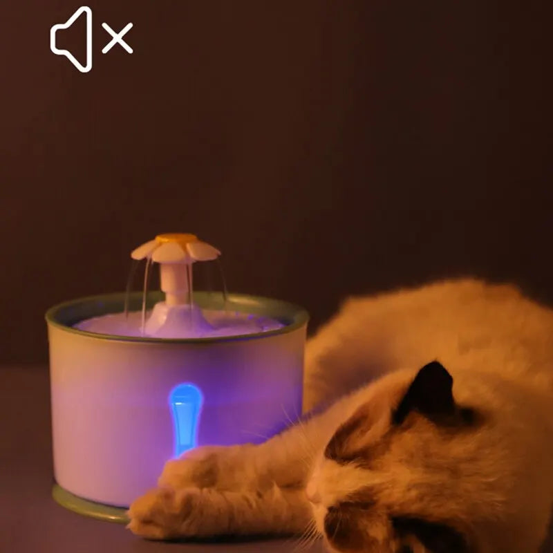 2.4L Pet Cat Dispenser Drinking Water Fountain 