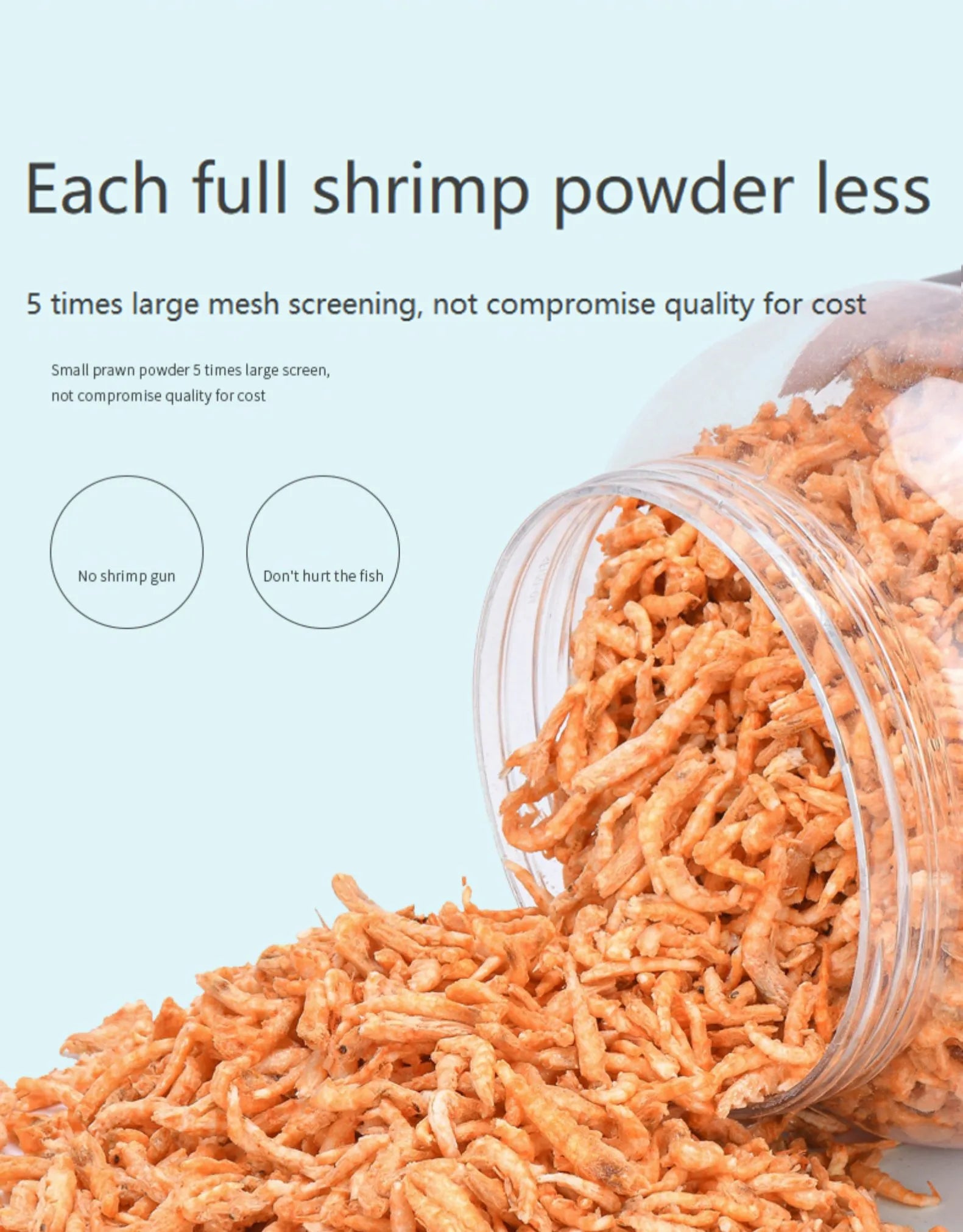 Pet Food Fish Tank Kio Arowana Feed Freeze-Dried Shrimp 