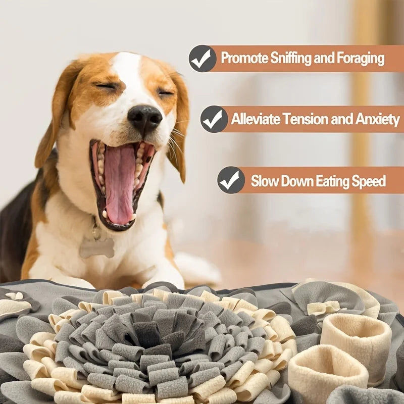 Pet Sniffing Mat for Dogs, Interactive Durable Dog Slow Feeding Pad 