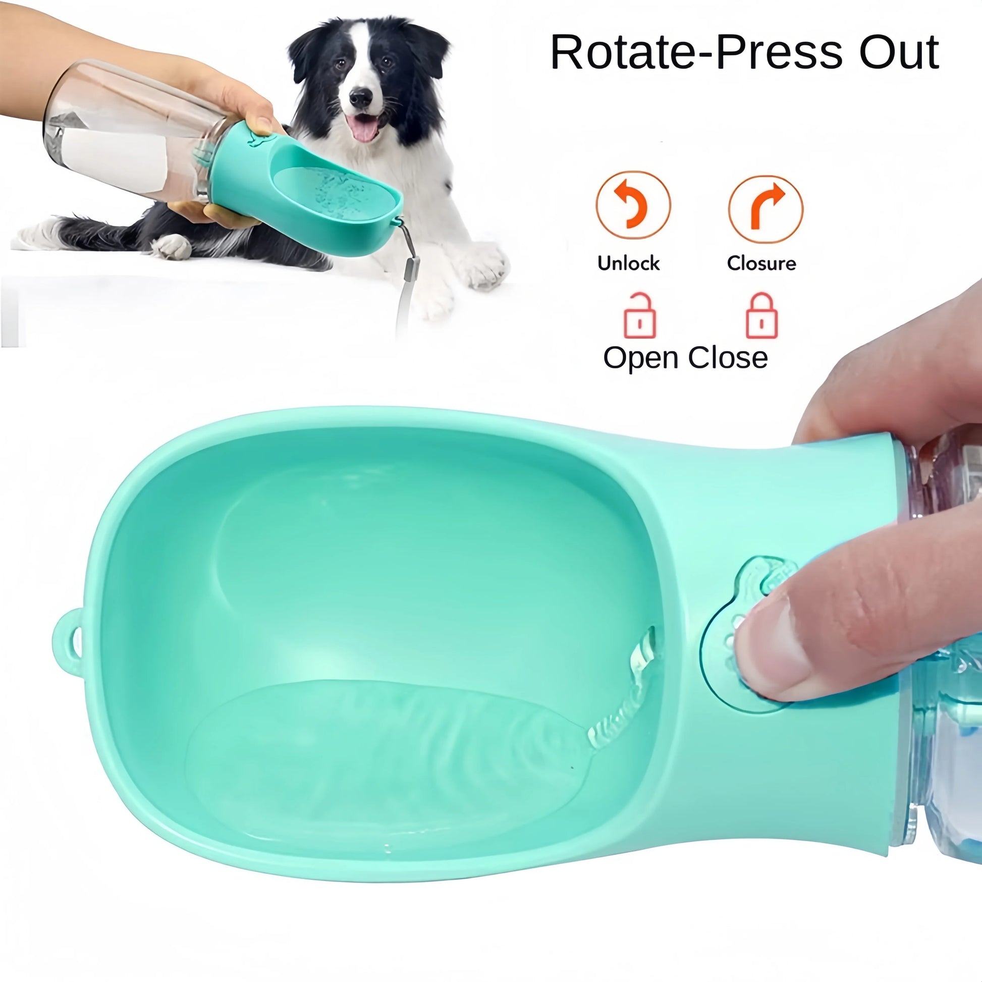 Pets Water Bottle Portable Food Grade Material 