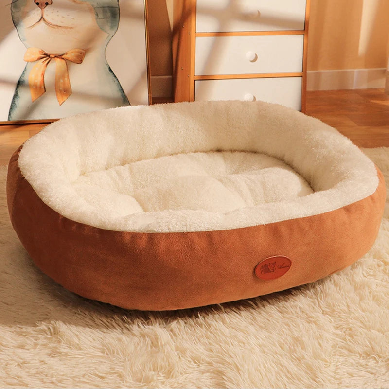 Dog Cat Bed Super Soft Pet Winter Warm Cat Nesk Cushion Large Medium Small Dog Sofa Bed Pet Kennel Home Products Accessories