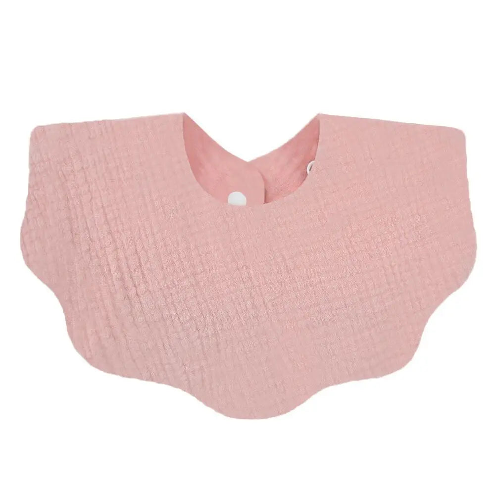 1Pcs Cotton Soft Baby Bibs Solid Color Infant Bib 