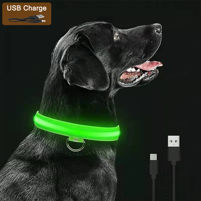 3 Modes Dog Luminous Charge Collar Led Usb Cat Dogs Collars 