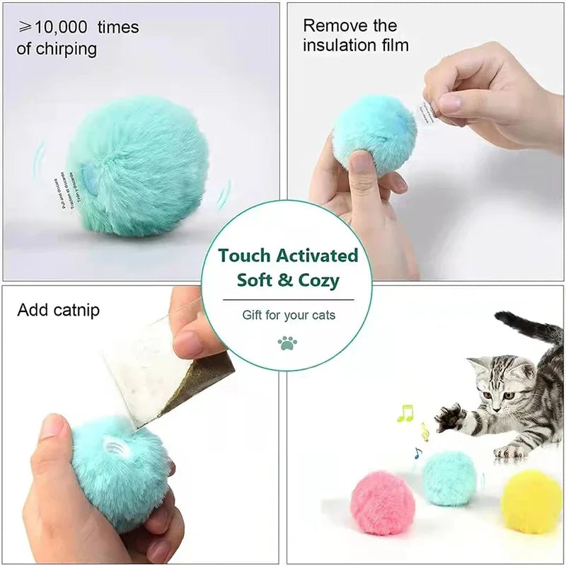 Smart Cat Toys Plush Electric Catnip Training Toy 