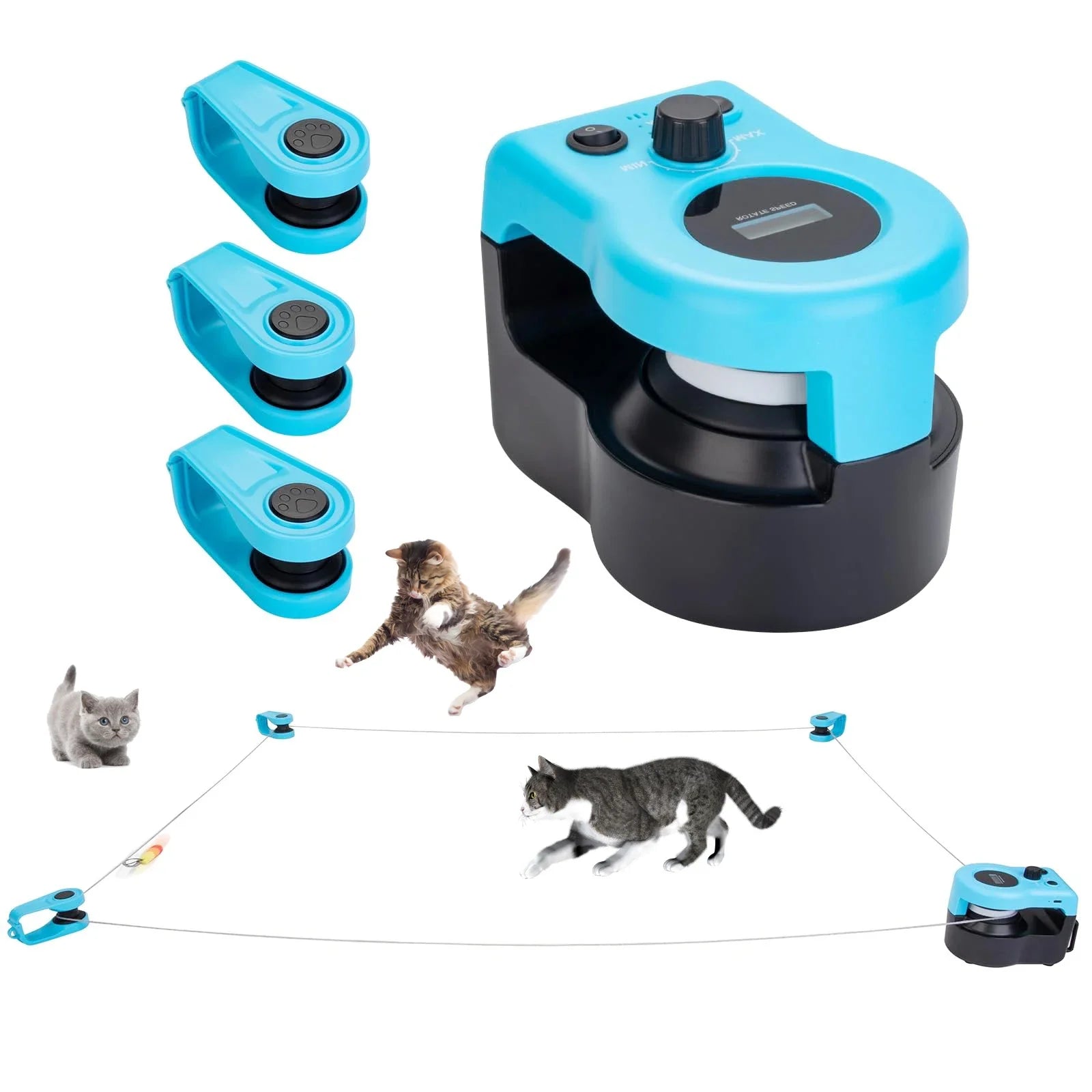 Cat Toys for Indoor Cats Interactive Cat Toy Wheel Exerciser