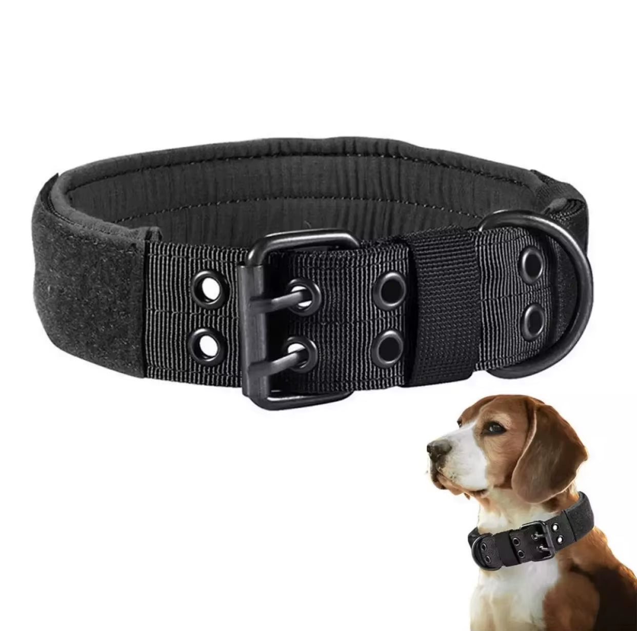 Adjustable Dog Collar Classic Reflective Training Military Dog Collar Nylon Heavy Duty Tactical Dog Collar German Shepherd